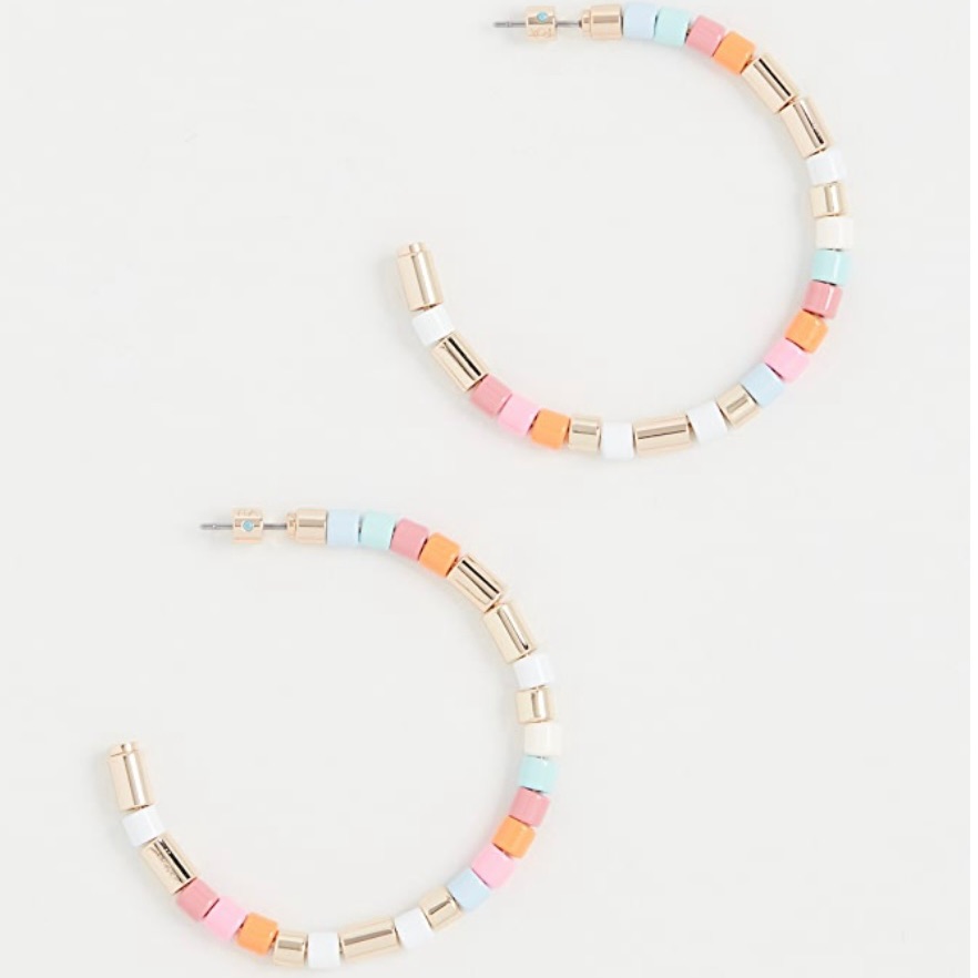 Roxanne Assoulin Pastel Hoop Earrings 60$